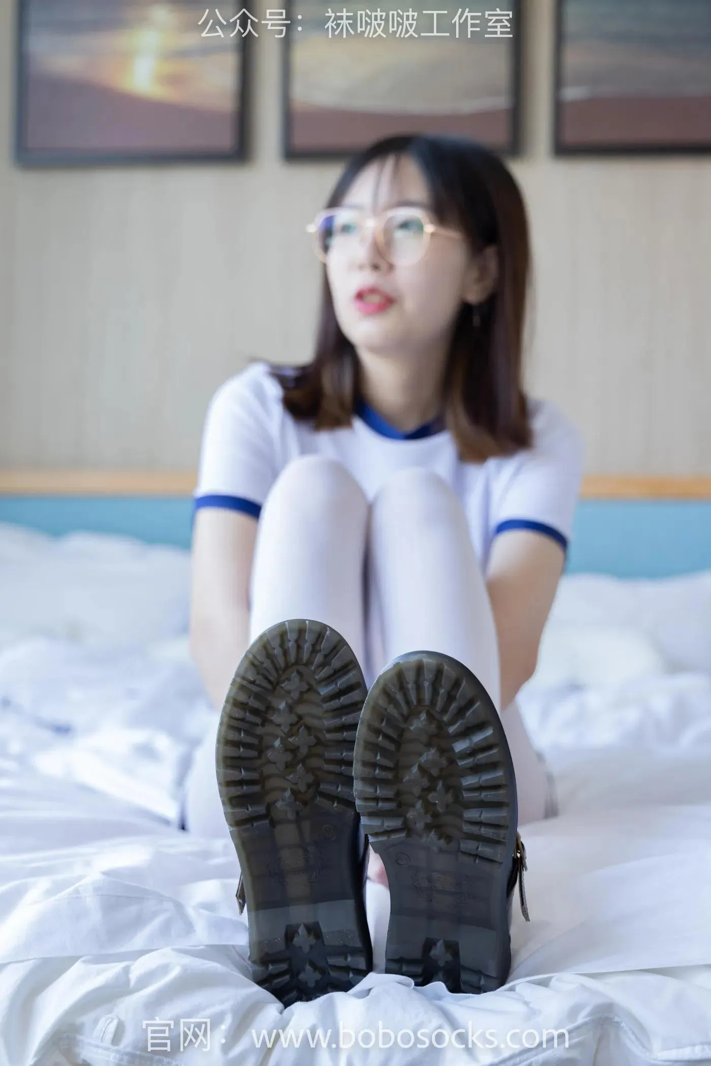 [BoBoSocks袜啵啵]NO.108 小甜豆-皮鞋、厚白丝、踩奶油蛋糕剧情 [137P]插图4